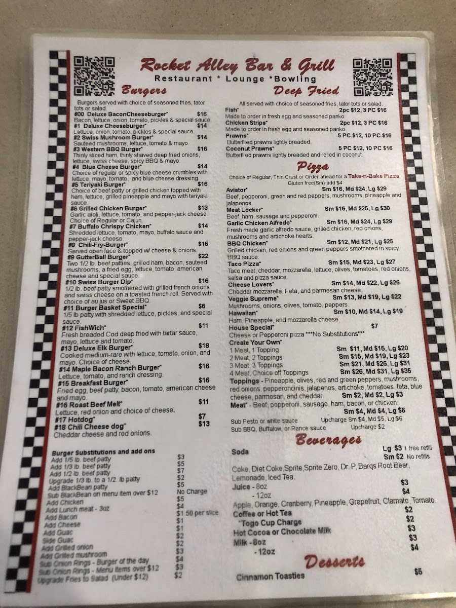 The Alley Bar & Grill Menu - Image 3